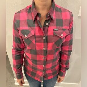 The Elektrik, hot pink Flannel, Women’s M, worn once, like new!